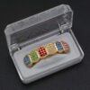 14k Gold Rainbow Hip Hop Joker Diamond Top & Bottom Teeth