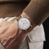 FEICE Men’s Automatic Watch Classic Bauhaus Minimalist White