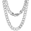 Silver Thick Curb Cuban Link Chain Bracelet