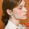 LOYALLOOK 10 Pairs Silver Stainless Steel Ear
