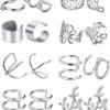 Cartilage Earrings Stainless Steel Ear Cuff Non Piercing Clip