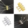 8 Pieces 4 Sizes Slide Clasp Lock Necklace Connector