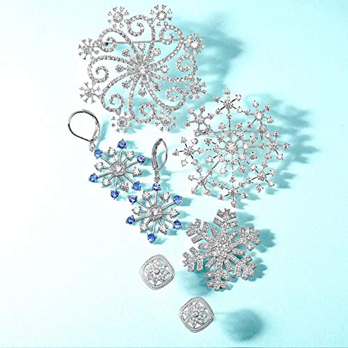 Bling Jewelry Large Frozen Winter Silver Plated Brass