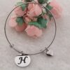 Dainty Heart Initials Bracelet - Personalize Your Love