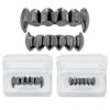 Face 18K Gold Silver Vampire Fangs Top Bottom Teeth Grills