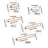 PH PandaHall 200pcs Slide On End Clasp Tubes
