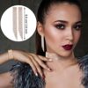 Wedding Rhinestone Choker Bracelet Dangle Earrings