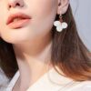 Gold Clip On Dangle Earrings for Teens Girls