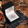 JEULIA Diamond Band Rings for Women cz Sterling Silver