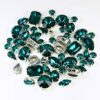 Rhinestone Green DONGZHOU 82 pcs Blue Zircon Mixed