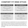 8mm Black Tungsten Carbide Wedding Band Ring