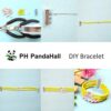 PH PandaHall 12pcs 6 Sizes Slide Clasp Lock with Magnetic Bracelet