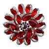 Flower Shape Created Crystal Rhinestone Corsage Brooches Pin