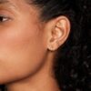 Timeless Elegance: PAVOI 14K Yellow Gold Plated Huggie Stud Earrings