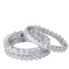 Cubic Zirconia All-Around Band Stacking Ring Set