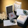 Leafael Wish Stone Pendant Necklace with Ruby Red