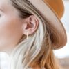 Minimalist 14K Gold-Plated Bar Earrings – Elegant & Hypoallergenic for Everyday Wear