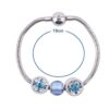 PandaHall Elite 1 Pack 7.5 Inches 3mm European Charm Bracelet