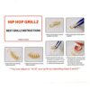 Make a Statement with Style – Silver CZ Bar Grillz Set Top & Bottom with Molding Bars