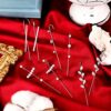 Ear Cuff Wrap Crawler Hook Earrings Silvery Rhinestone