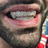 Teeth Grillz Set 18k Gold Plated Iced Out Rhinestone