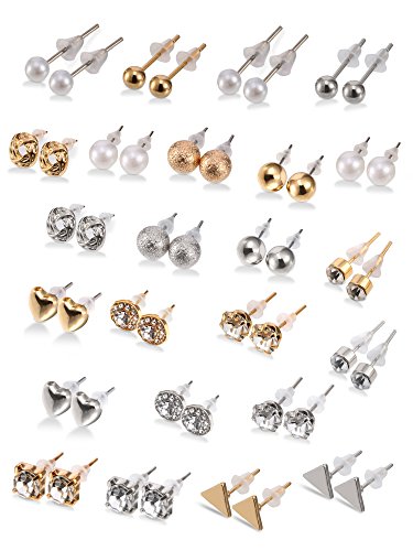 24 Pairs Stud Earrings: A Sparkling Symphony of Style