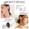 Elegance in Variety: 6 Pairs of Rose Flower, Pearl, and CZ Clip-On Earrings - Hypoallergenic Style Set