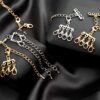 PAGOW 6pcs 3 Sizes Multi Strand Slide Clasp Lock, Necklace Bracelet
