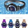 Rose Gold Watch Magnetic Mesh Band Waterproof