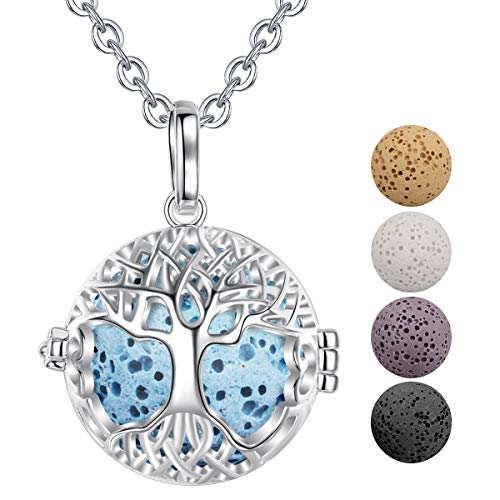 AEONSLOVE Diffuser Necklace, Tree of Life Aromatherapy