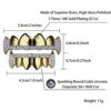 Teeth Grillz Micro Pave Cubic Zircon Top & Bottom