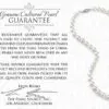 THE PEARL SOURCE 14K Gold 5.0-5.5mm AAAA Quality White Pearl Necklace