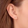 Brilliant Cut Diamond Stud Earrings in 14K Gold Classic