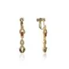 CZ Buckle Earring Cubic Zirconia Clip On Earrings