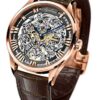Agelocer Men's Top Brand Mechanical Hand-Winding Skeleton Watch