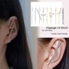Cuff Wrap Crawler Hook Earrings Rhinestone
