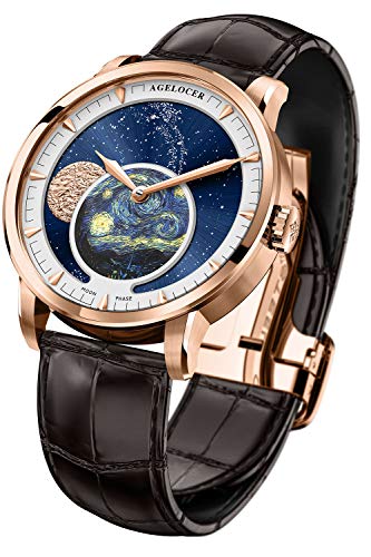Agelocer Men's Watch Top Brand Automatic Mechanical Moon Phase