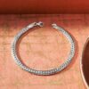 Ross-Simons Italian 14kt White Gold Cuban-Link Bracelet