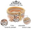 RINHOO FRIENDSHIP 3PCS Gold/Silver/Rose Chain Bracelet
