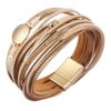 Multi Strands Leopard Print Cuff Bracelets Bangle Bracelet