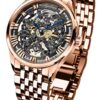 Agelocer Skeleton Stainless Steel Automatic Mechanical Men's Watch