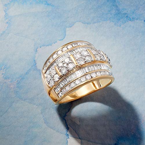 Elevate Your Look with the Diamond Multi-Row Ring in 18kt Gold from Ross-Simons