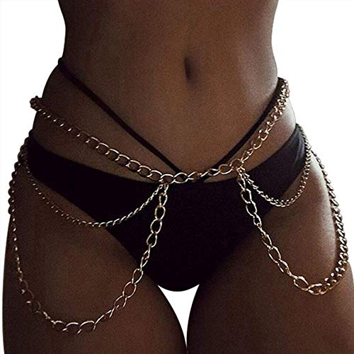 Silver Waist Chain Belt Thigh Jewelry for Women