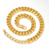 Gold Choker Necklaces for Men 10MM