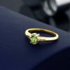 Gem Stone King Ring Diamond Yellow Gold