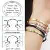 Lademayh Women's Inspirational Bracelets Stainless Steel