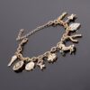 CEALXHENY Women’s Charm Bracelet Polished Unicorn Star