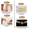 14 Pieces 4 Sizes Slide Magnetic Clasp Connectors Tube