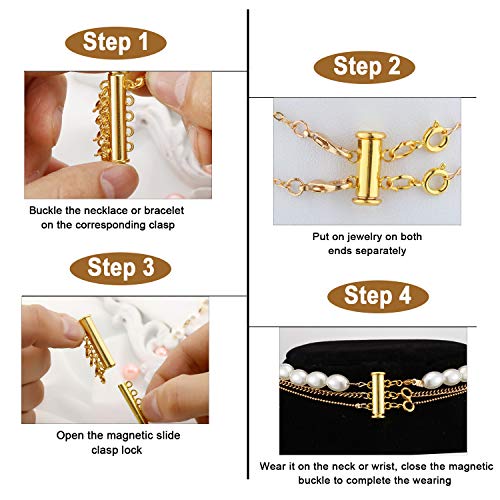 18-Piece Magnetic Clasp Connectors & Chain Extenders Set - Elevate Your Jewelry Creations! 💍
