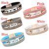 Gahrchian Diamond Bracelet Boho Pearl Swarovski Crystal Wrist Cuff Bracelets